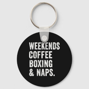 Chaveiro Fins De Semana Café Boxe E Sonecas Boxer Kickboxin