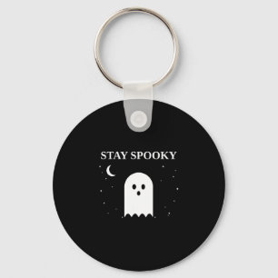 Chaveiro Fique assustadoramente fofo fantasma halloween lua
