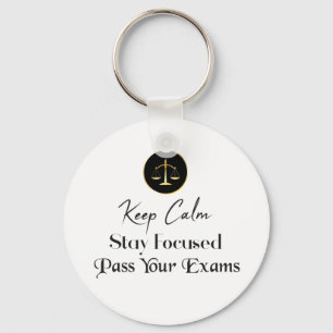 Chaveiro Fique Calmo. Fiquem Focados. Passar Os Seus Exames