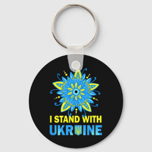 Chaveiro Fique Com a Bandeira da Ucrânia Anti-Putin Não à G