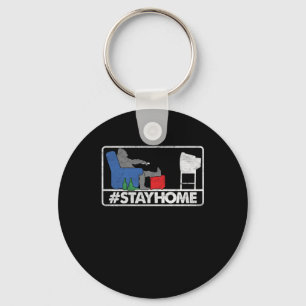 Chaveiro Fique em casa Assista TV Beer Television Movie Sho