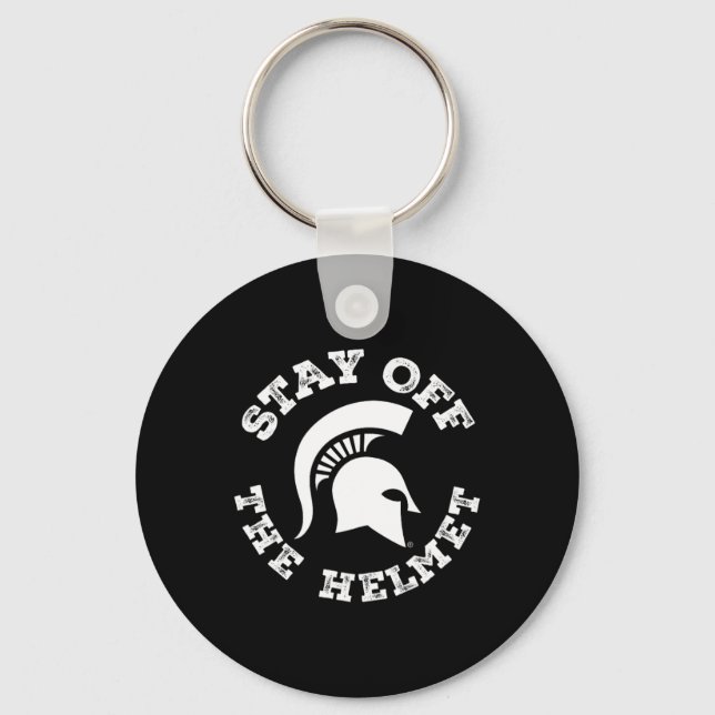 Chaveiro Fique Fora do Capacete - Michigan State Spartans S (Frente)