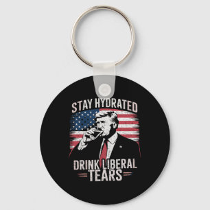 Chaveiro Fique hidratado e beba lágrimas do Liberal Trump 2