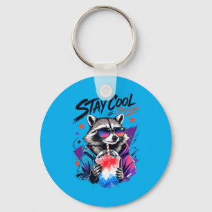 Chaveiro Fique Legal Fique Selvagem Guaxinim Slushie Arte U