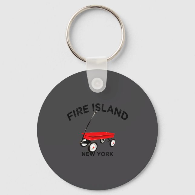 Chaveiro Fire Island Large Version Red Wagon Long Island Ny (Frente)