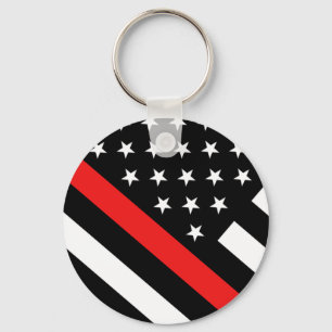 Chaveiro Firefighter - The Thin Red Line Flag