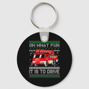 Chaveiro Fireman Ugly Christmas - Fire Truck