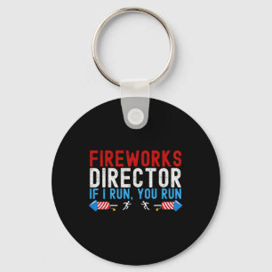 Chaveiro Fireworks Diretor Americano Flag 4 De Julho 1