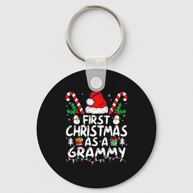 Chaveiro First Christmas As A Grammy New Grammy  (Frente)