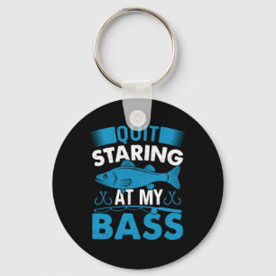Chaveiro Fisher Gift Para De Olhar Para O Meu Bass
