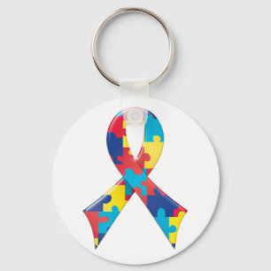 Chaveiro Fita A4 da consciência do autismo