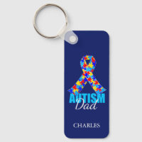 Fita Azul do Pai do Autismo Personalizado