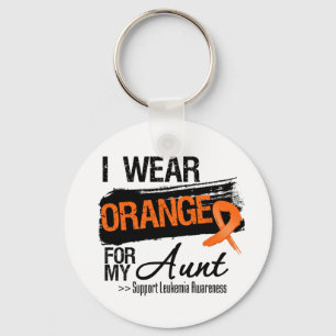 Chaveiro Fita De Leucemia Para Minha Tia