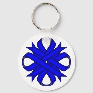 Chaveiro Fita de Trevo Azul por Kenneth Yoncich