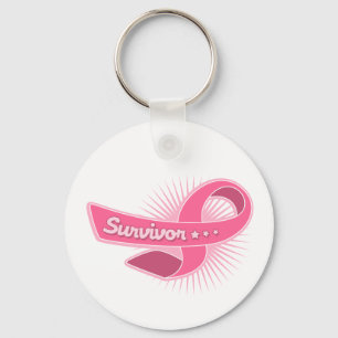 Chaveiro Fita do sobrevivente do cancro da mama