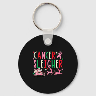 Chaveiro Fita Nk Do Natal Do Câncer De Mama Sleigh Santa Re