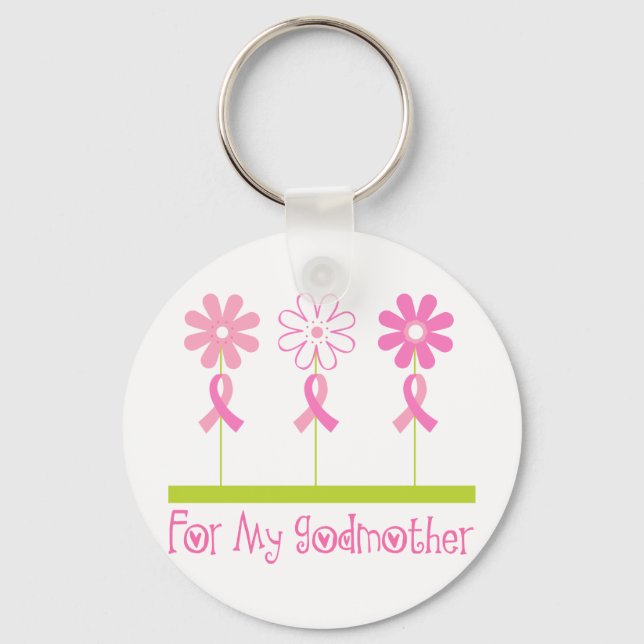 Chaveiro Fita Rosa Para Minha Madrinha (Frente)