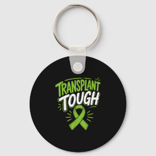 Chaveiro Fita verde de conscientização sobre transplante de