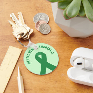 Chaveiro Fita Verde de Sensibilização para a Saúde Mental