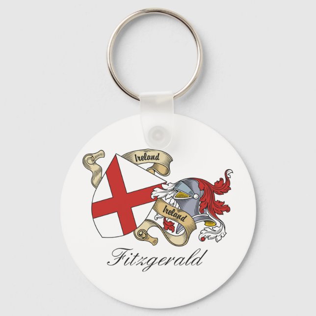 Chaveiro Fitzgerald Family Crest (Frente)