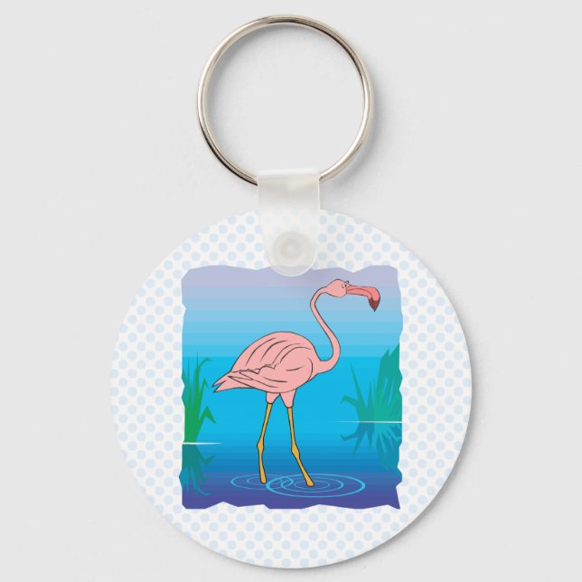 Chaveiro Fitzgerald Flamingo (Frente)