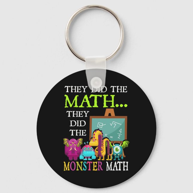Chaveiro Fizeram A Matemática Que Fizeram Com O Monstro Da  (Frente)