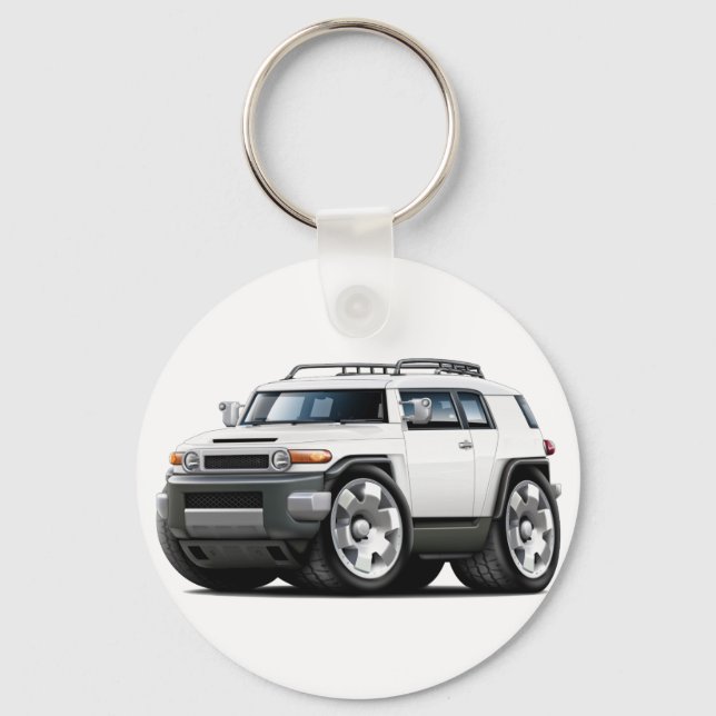 Chaveiro Fj Cruiser White Car (Frente)