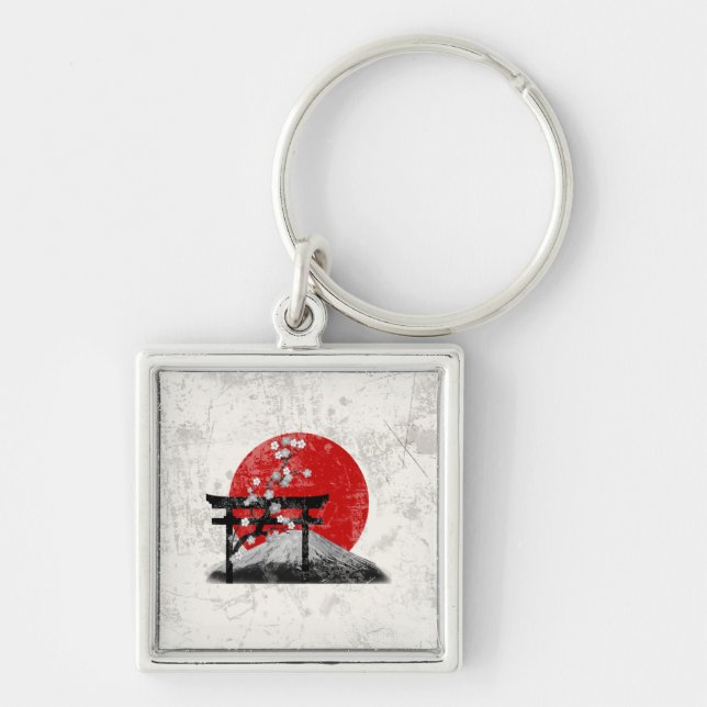 Chaveiro Flag e Symbols of Japan ID153 (Frente)