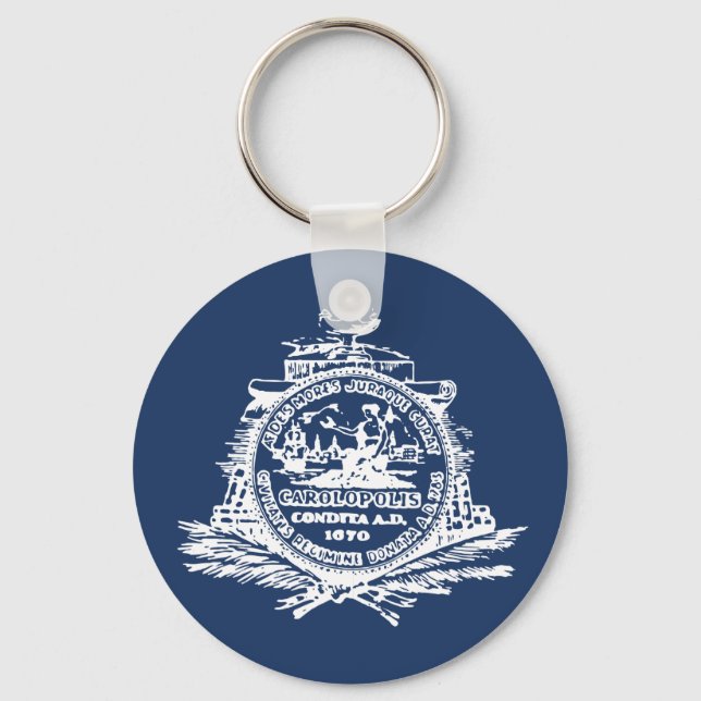 Chaveiro Flag of Charleston, South Carolina Keychain (Frente)