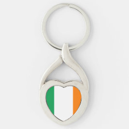 Chaveiro Flag of Ireland Heart