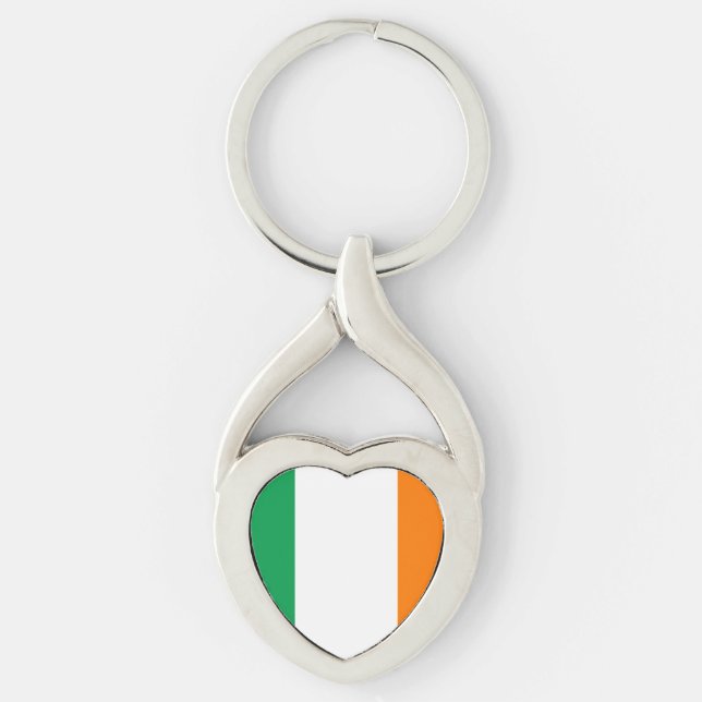 Chaveiro Flag of Ireland Heart (Frente)