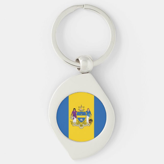 Chaveiro Flag of Philadelphia, Pennsylvania (Frente)