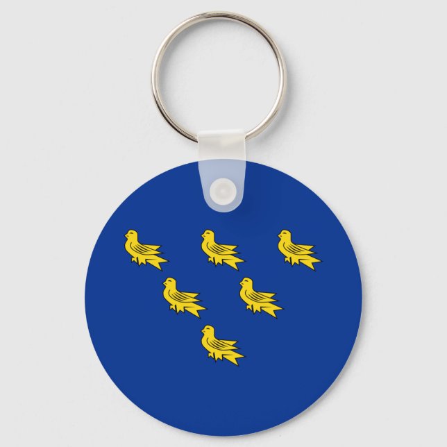 Chaveiro Flag of Sussex Keychain (Frente)