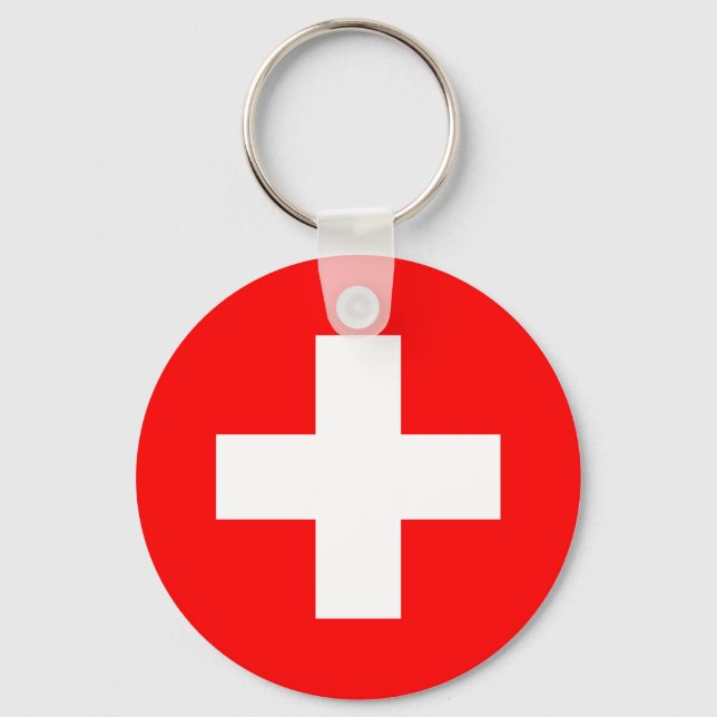 Chaveiro Flag of Switzerland (Frente)