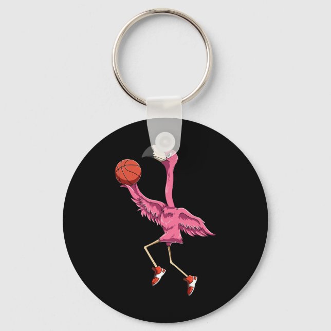 Chaveiro Flamingo Basbol Flamingo Playing Basball Fl (Frente)