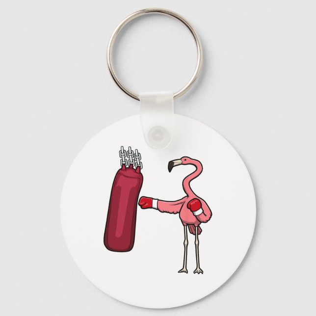 Chaveiro Flamingo Boxe Autodefesa Hob  (Frente)
