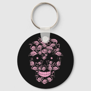 Chaveiro Flamingo Flamingo Pink Skulls Flamingo Lover Hallo
