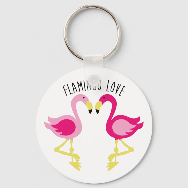 Chaveiro Flamingo Love (Frente)