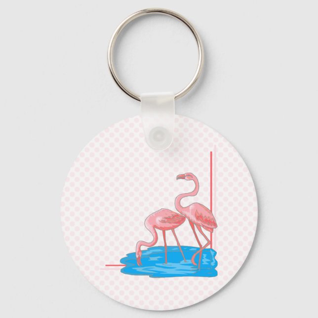 Chaveiro Flamingo Pair (Frente)