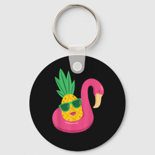Chaveiro Flamingo Para Baixo Pineapple Swinger Men & Wome