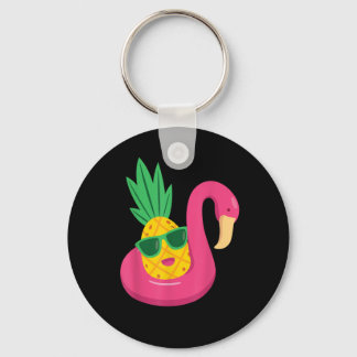 Chaveiro Flamingo Para Baixo Pineapple Swinger Men & Wome