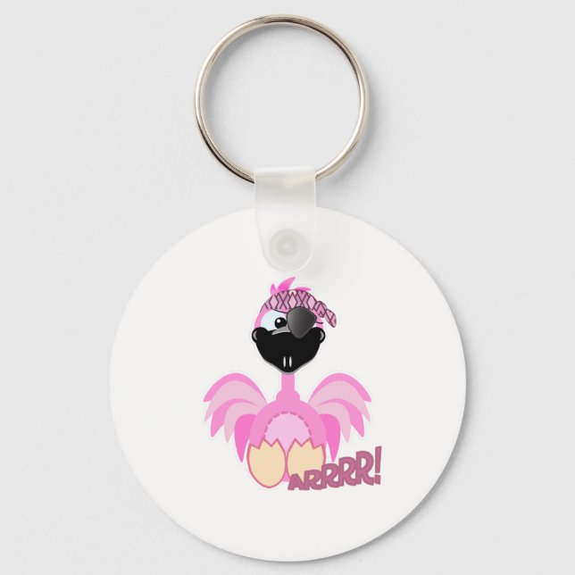 Chaveiro Flamingo, pirata de Cute Goofkins (Frente)