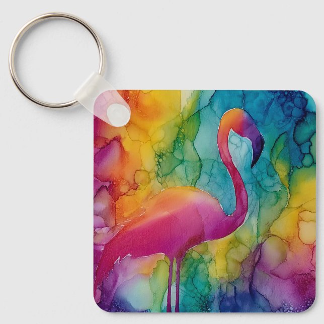 Chaveiro Flamingo Prisma (Frente)