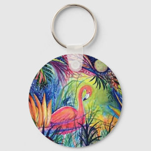 Chaveiro Flamingo Rosa
