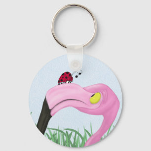 Chaveiro Flamingo Rosa bonito