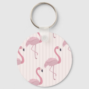 Chaveiro Flamingo Rosa-doce 