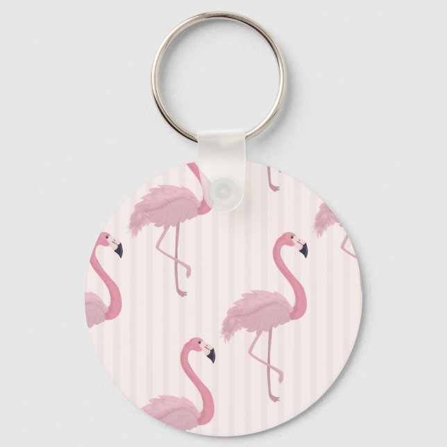 Chaveiro Flamingo Rosa-doce (Frente)