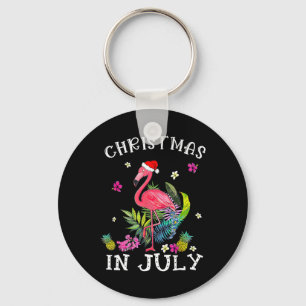 Chaveiro Flamingo Rosa Tropical Natal Em Julho Verão 1
