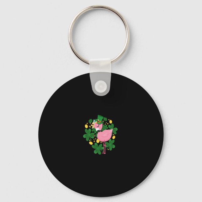 Chaveiro Flamingo Rua Patrick Day Diversão Pink Bird Gift1 (Frente)