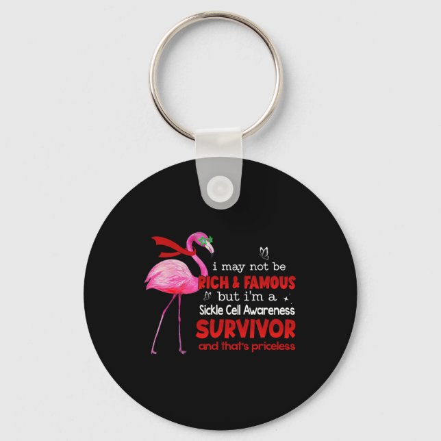 Chaveiro Flamingo, sou um sobrevivente de células falciform (Frente)